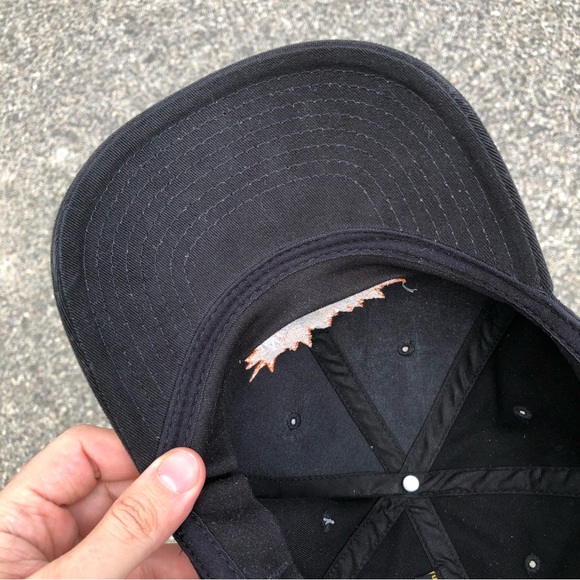 Vtg Nickelodeon Iconic Logo Deadstock Black Hat with Original Tag Attached - Picture 7 of 9